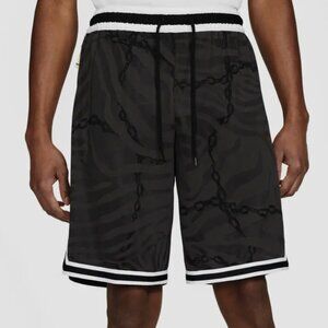 Nike Men's Dri-Fit DNA Chain Black and Smoke Gray Pattern Size Medium Shorts